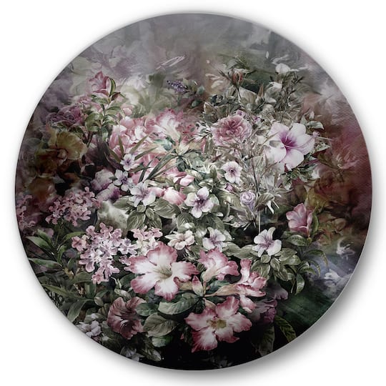 Designart - Retro Drawing of Flowers IV